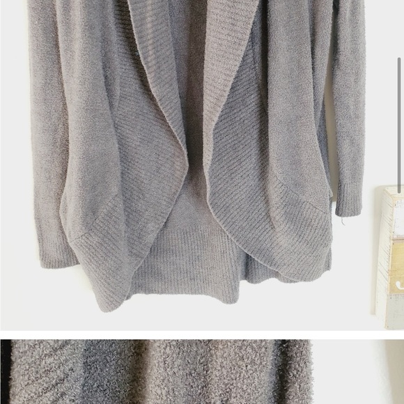 Barefoot Dreams Bamboo Chic Lite Circle Cardigan Grey XS/S - Picture 4 of 11